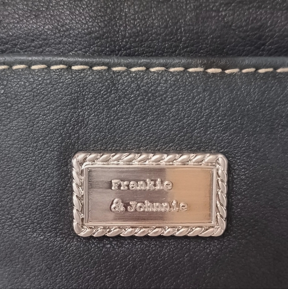 Frankie & Johnnie Navy Leather Purse/Bag - Picture 10 of 16